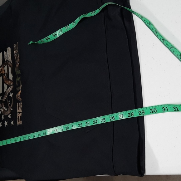 RealTree Black Camouflage Hoodie Men's Sz XL Deer Antler Pull Over Flag Outdoors - Picture 9 of 10